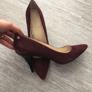 Calvin Klein maroon heels